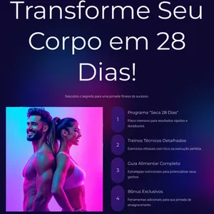 Imagem de capa para o Ebook Projeto SECA em 28 Dias: Transforme Seu Corpo
