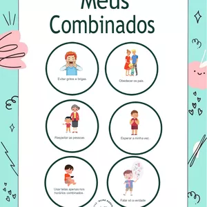 Imagem de capa para o Ebook Meus Combinados - Meninos