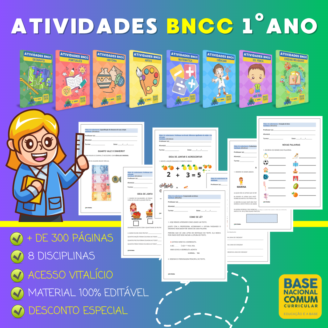 Imagem do curso ATIVIDADES 1º ANO (BNCC)