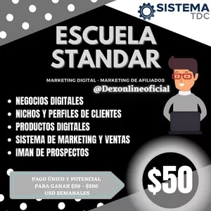 Imagem principal do produto Escuela standard 50$