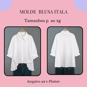 Imagem de capa para o Ebook Molde Blusa Itala