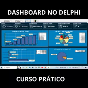 Imagem de capa para o Curso online Dashboard no Delphi