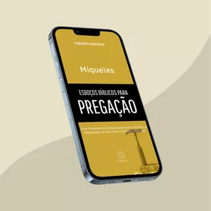 Imagem de capa para o Ebook Esboço Bíblicos Para Pregação - Miquéias