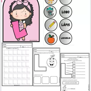 Imagem de capa para o Ebook LUVA- VAMOS TRABALHAR COM A LETRA L