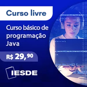 Imagem de capa para o Curso online CURSO BÁSICO DE PROGRAMAÇÃO JAVA