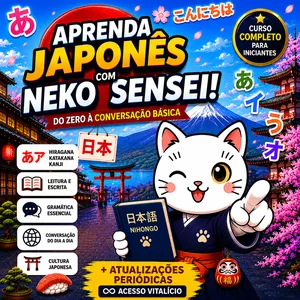 Imagem do curso Aprenda Japonês com Neko Sensei!