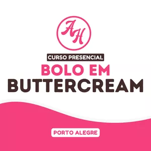 Imagem de capa para o Evento presencial Curso de Bolo em Buttercream com Angélica Hubner -  Porto Alegre
