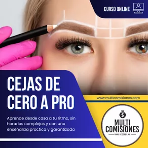 Imagen de portada para Curso online Cejas de cero a pro 