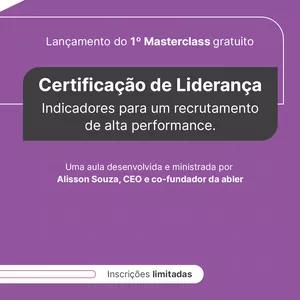 Imagem de capa para o Curso online Masterclass: Indicadores para um recrutamento de alta performance
