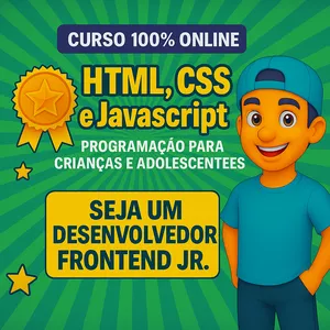 Imagem de capa para o Curso online Frontend para Crianças e Adolescentes Seja um Desenvolvedor Web