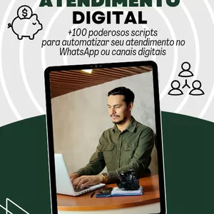 Imagem de capa para o Ebook Scripts de atendimento digital