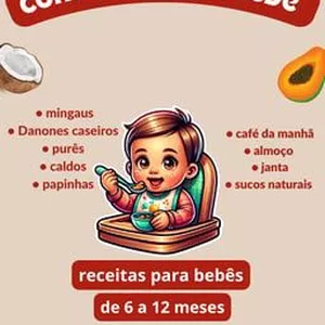 Imagem de capa para o Ebook Combo Comidinha do bebê +8 Bônus Exclusivos