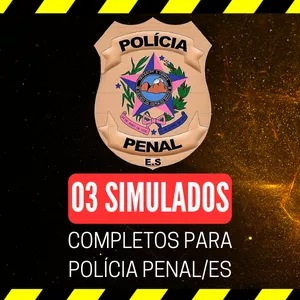 Imagem de capa para o Ebook 3 SIMULADOS - SEJUS/ES Polícia Penal do Espírito Santo
