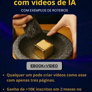 Imagem do curso Ebook+video  ensinando do zero a fazer video asmr "satisfatório" com IA + segredos de viralizaçao