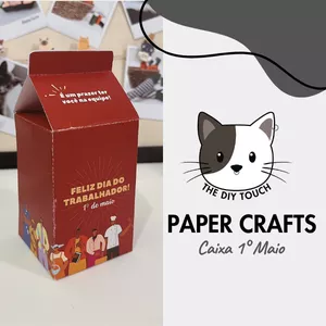 Imagem de capa para o Curso online DIY PAPER CRAFTS - Caixa 1° Maio