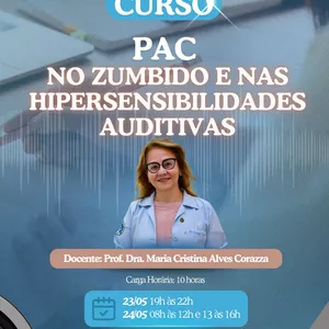 Imagem de capa para o Curso online PAC NO ZUMBIDO E NAS HIPERSENSIBILIDADES AUDITIVAS