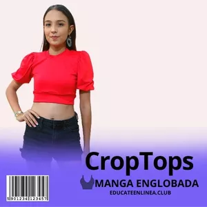 Imagen principal del producto Crop Tops Manga Englobada