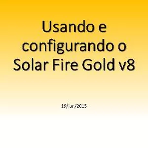 Imagem do curso Usando e Configurando o SOLAR FIRE