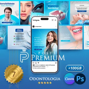 Imagem de capa para o Curso online POSTS PREMIUM ODONTOLOGIA