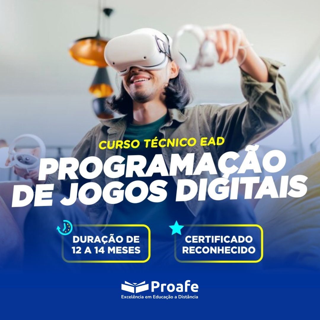  Jogos Digitais ead Proafe Técnico de programação vale a pena? Curso.blog.br