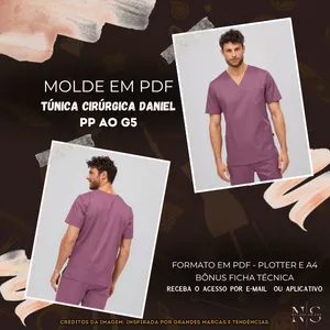 Imagem de capa para o Curso online NS Molde em PDF - Túnica Cirúrgica Daniel ID 4955086✨