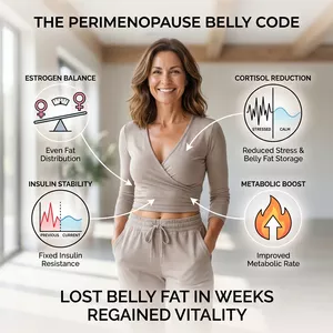 Cover image for Ebook The Perimenopause Belly Code: The Complete Hormone-Reset System for Women 40+