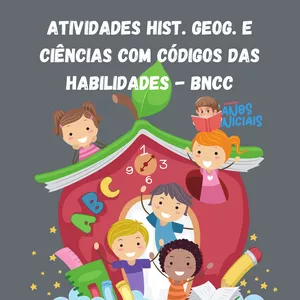 Imagem de capa para o Ebook Atividades de História Geografia e Ciências para 1º, 2° e 3° Ano