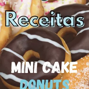 Imagem de capa para o Ebook 5 Receitas de mini cake donuts 