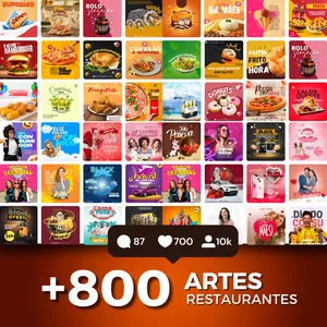Imagem do curso Pacote Canva Restaurantes +800 Artes