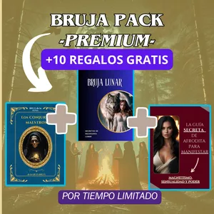 Imagen de portada para Ebook BRUJA PACK -PREMIUM- (Bruja de la Luna, Conjuros Secretos y Gúia de Afrodita) +  11  REGALOS