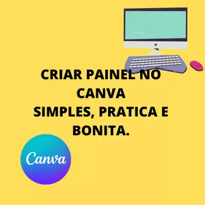 Imagem de capa para o Curso online APRENDER A CRIAR DO ZERO PAINEL NO CANVA