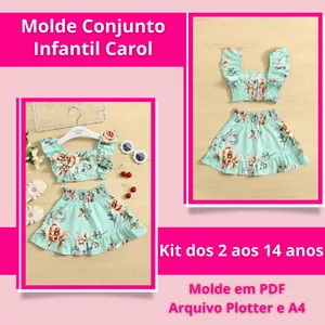 Imagem de capa para o Ebook Molde Conjunto Infantil Carol