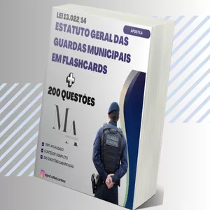 Imagem de capa para o Ebook ESTATUTO GERAL DAS GUARDAS MUNICIPAIS EM FLASHCARDS + 200 QUESTÕES