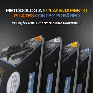 Imagem de capa para o Ebook Metodologia &amp; Planejamento Pilates Contemporâneo - Coleção - Volume 01/ Volume 02 / Volume 03/ Volume 04.