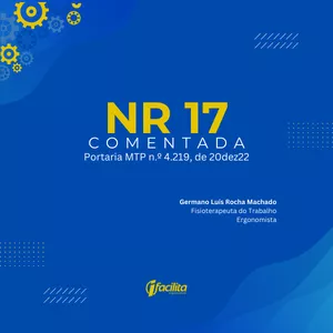 Imagem de capa para o Ebook NR 17 Comentada