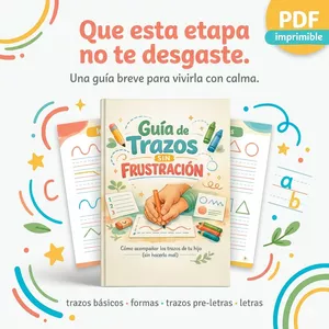Imagen de portada para Ebook Guía de Trazos sin Frustración: Acompaña los primeros pasos de tu hijo en la escritura 