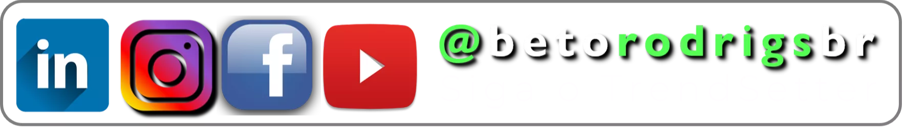 Redes Sociais @betorodrigsbr