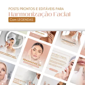 Pack Canva Estética Harmonização Facial 