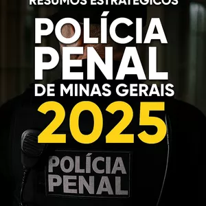 Imagem de capa para o Ebook Apostila de Resumos Estratégicos – Polícia Penal MG 2025