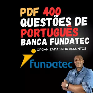 Imagem de capa para o Ebook FUNDATEC - 400 questões de português (somente PDF)