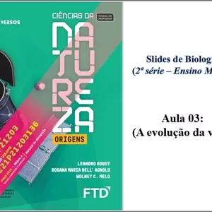 Imagem de capa para o Ebook (SLIDES de BIOLOGIA) Aula 03 - A evolução da Vida