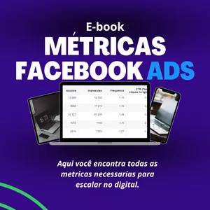 Imagem de capa para o Ebook Métricas do facebook ADS