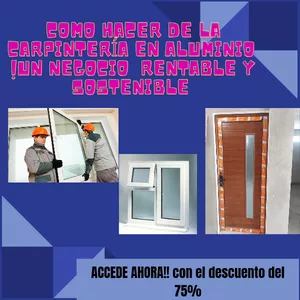 Imagen de portada para Curso online Curso de Carpinteria en Aluminio Como Negocio para Ventanas y Puertas