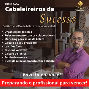 Curso curso para Cabeleireiros de sucesso / gestão de salão de beleza com lucratividade