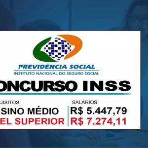 Imagem de capa para o Ebook Apostila completa concurso inss 2022 mais de 910 páginas e 250 simulados