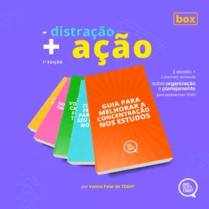 Imagem de capa para o Curso online Box - Menos distração, mais ação - Organização e foco para TDAH