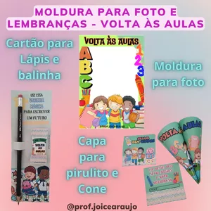 Imagem de capa para o Ebook Kit Moldura e lembrança Volta as Aulas