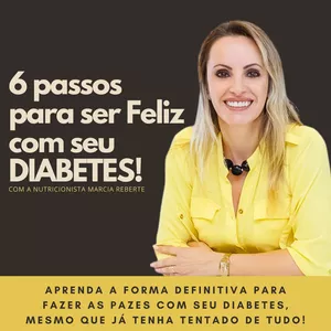 Imagem de capa para o Curso online 6 PASSOS PARA SER FELIZ COM SEU DIABETES