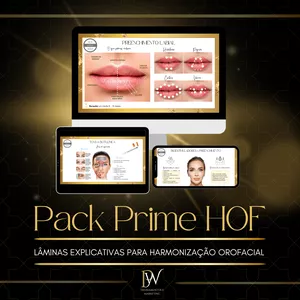 Pack Prime HOF: Lâminas explicativas para Harmonização Orofacial