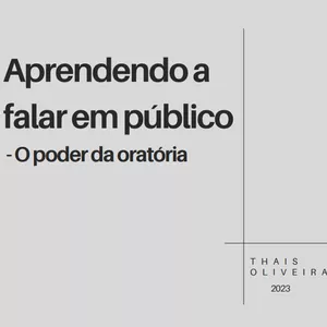Imagem de capa para o Ebook APRENDENDO A FALAR EM PÚBLICO - O poder da Oratória